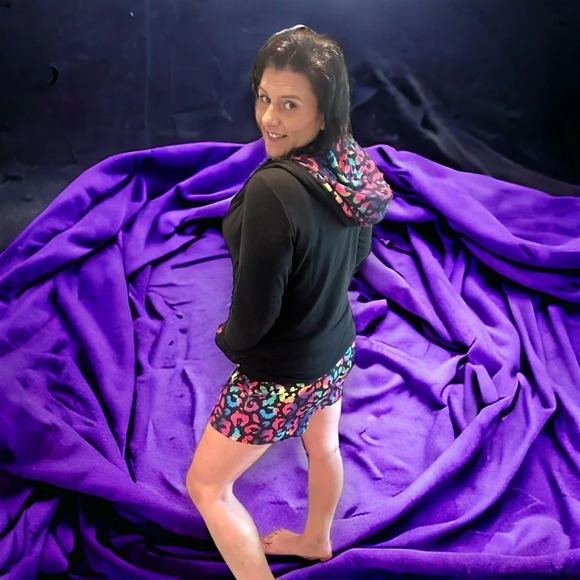 Shirley &‎ Stone Audre Hoodie Neon Leopard Print - Picture 10 of 10